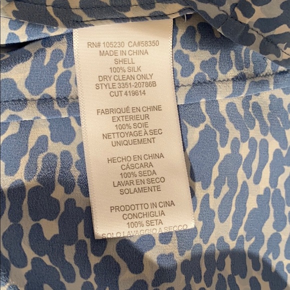 Joie Printed Silk Tank, Size XS - Picture 6 of 6